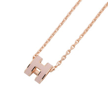 将图像加载到图库查看器中，HERMES Pop Ash Necklace Rose Dragee Lacquer Gold Plated
