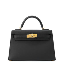 Load image into Gallery viewer, HERMES Mini Kelly 2 Black Epsom
