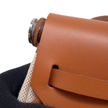 将图像加载到图库查看器中，HERMES Herbag zip Fove Toile H Vache Hunter Leather Size Mini
