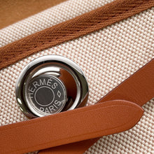 将图像加载到图库查看器中，HERMES Herbag zip Fove Toile H Vache Hunter Leather Size Mini
