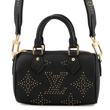 将图像加载到图库查看器中，LOUIS VUITTON Nano Speedy NoirM46745 Monogram Empreinte Leather(Studded) Size Nano
