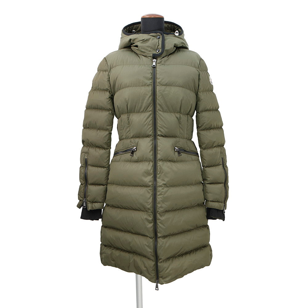 MONCLER BETULONG down coat Size 1 KhakiE20934936505 Nylon100%