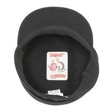 Load image into Gallery viewer, HERMES Julietta Seashell Cap Size 57 Black Cotton100%
