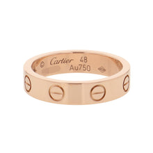将图像加载到图库查看器中，CARTIER Love Ring Small Model Size 48/#8/SMB4050700 18K Pink Gold
