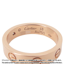将图像加载到图库查看器中，CARTIER Love Ring Small Model Size 48/#8/SMB4050700 18K Pink Gold
