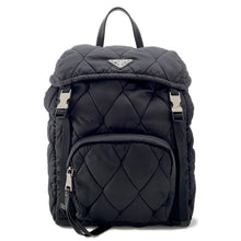 Load image into Gallery viewer, PRADA Quilted Backpack Black1BZ020 Nylon
