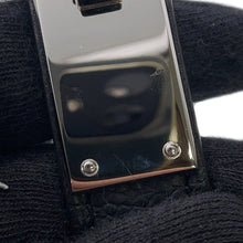 将图像加载到图库查看器中，HERMES Kelly Belt Black Epsom
