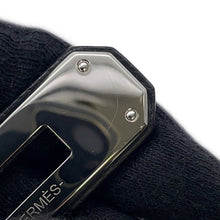 将图像加载到图库查看器中，HERMES Kelly Belt Black Epsom
