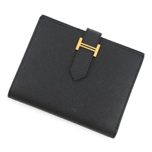 将图像加载到图库查看器中，HERMES Bean compact Black Epsom
