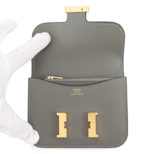 将图像加载到图库查看器中，HERMES Constance Slim Gris Meyer Evercolor
