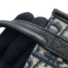 Load image into Gallery viewer, Dior Oblique Jacquard Safari North/South 2-way Tote Bag Navy2ESWS017YKY Canvas Leather Size Mini
