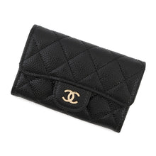 Load image into Gallery viewer, CHANEL Matelasse Classic Card Case BlackAP0214 Caviar Leather
