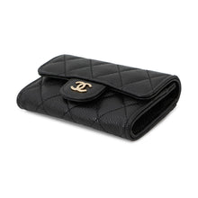 Load image into Gallery viewer, CHANEL Matelasse Classic Card Case BlackAP0214 Caviar Leather
