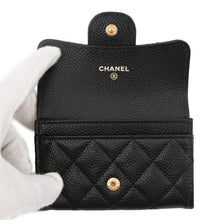 Load image into Gallery viewer, CHANEL Matelasse Classic Card Case BlackAP0214 Caviar Leather
