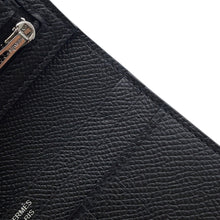 Load image into Gallery viewer, HERMES Bearn Compact Mono Chrome Black Epsom
