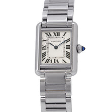 将图像加载到图库查看器中，CARTIER Tank mast SM H29.5mm×W22mm Stainless Steel Silver DialWSTA0051
