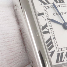 将图像加载到图库查看器中，CARTIER Tank mast SM H29.5mm×W22mm Stainless Steel Silver DialWSTA0051
