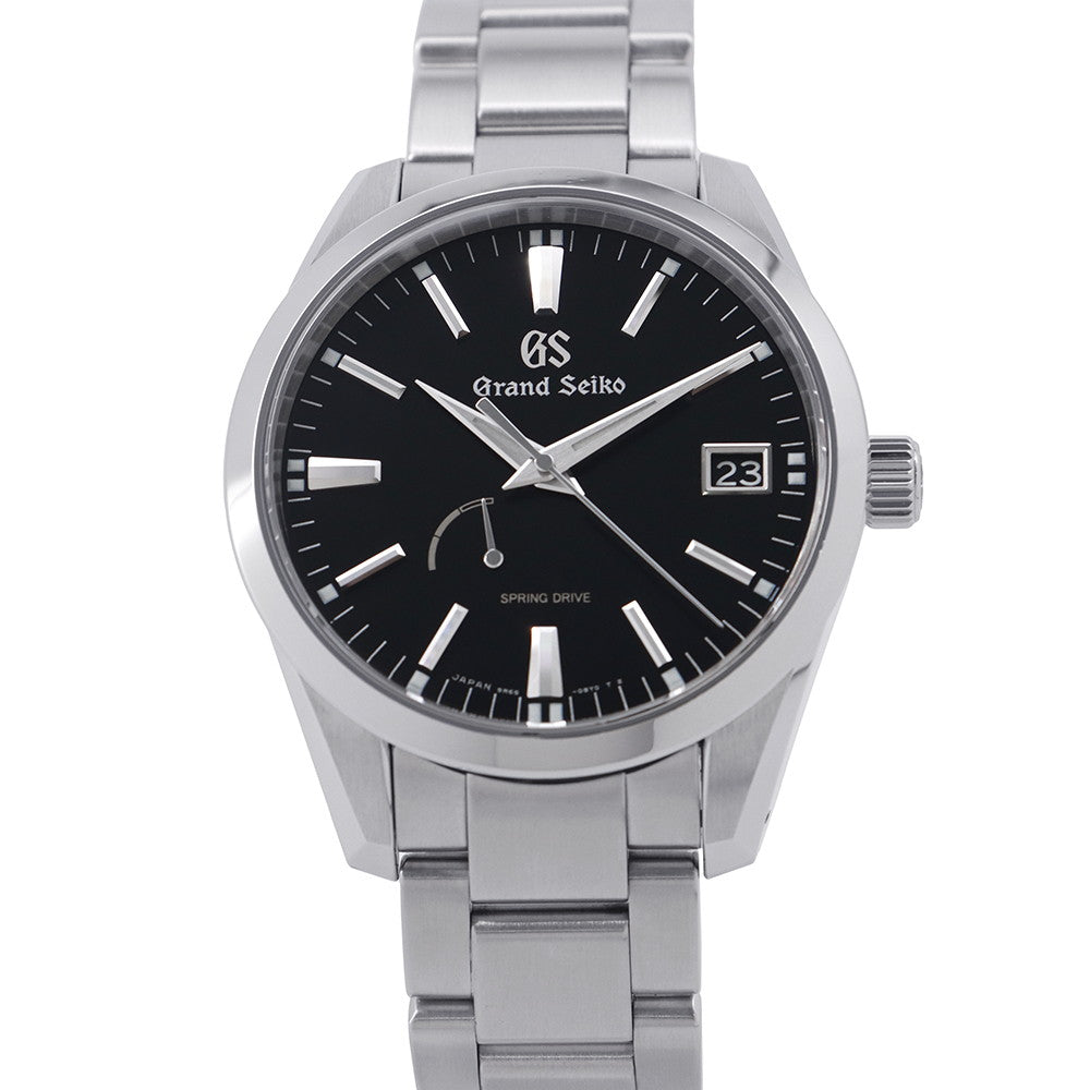 SEIKO Grand Seiko 9R Spring Drive W40.5mm Stainless Steel Black DialSBGA301