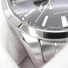 Load image into Gallery viewer, SEIKO Grand Seiko 9R Spring Drive W40.5mm Stainless Steel Black DialSBGA301
