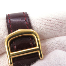 Load image into Gallery viewer, CARTIER Mast Trinity W27mm SV925 Gold Plated Leather White DialW1010744
