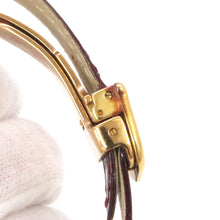 Load image into Gallery viewer, CARTIER Mast Trinity W27mm SV925 Gold Plated Leather White DialW1010744
