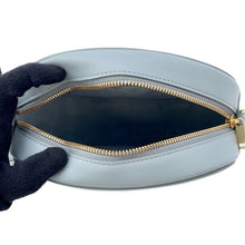 Load image into Gallery viewer, CELINE Cuir Triomphe Oval Purse Shoulder Bag Light Blue Leather
