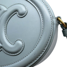 Load image into Gallery viewer, CELINE Cuir Triomphe Oval Purse Shoulder Bag Light Blue Leather
