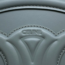 Load image into Gallery viewer, CELINE Cuir Triomphe Oval Purse Shoulder Bag Light Blue Leather
