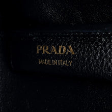 将图像加载到图库查看器中，PRADA Vitello Dino 2WAY Handbag Black1BC145 Leather
