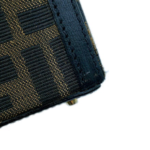将图像加载到图库查看器中，FENDI Zucca 2-way Bag Khaki Canvas Leather
