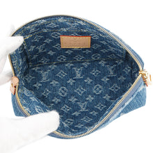 Load image into Gallery viewer, LOUIS VUITTON Pochette Cosmetic BlueM24316 MonogramDenim Size PM
