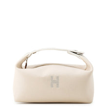 将图像加载到图库查看器中，HERMES Brid a Black Beige Canvas Size PM

