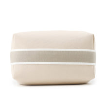 将图像加载到图库查看器中，HERMES Brid a Black Beige Canvas Size PM
