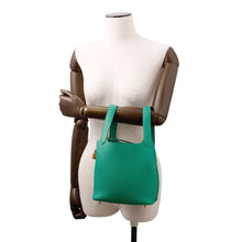 Load image into Gallery viewer, HERMES Picotin Lock Vert Jade Taurillon Maurice Size PM
