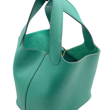 Load image into Gallery viewer, HERMES Picotin Lock Vert Jade Taurillon Maurice Size PM
