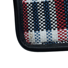 Load image into Gallery viewer, GUCCI Embroidery Check 2-Way Tote Bag Multicolor/Beige659983 Canvas Leather Size Small
