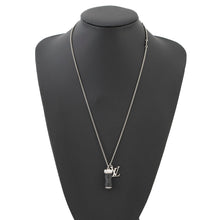 Load image into Gallery viewer, LOUIS VUITTON Collier Bag Charms Monogram Eclipse Noir/SilverM63641 Monogram Eclipse
