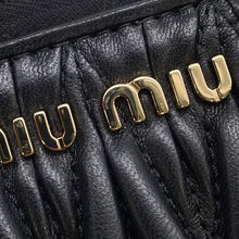 将图像加载到图库查看器中，MIUMIU Matelasse Coin purse Black5PP026 Leather
