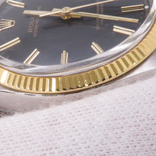 将图像加载到图库查看器中，ROLEX Oyster Perpetual W34mm Stainless Steel K18YG Black Dial1005
