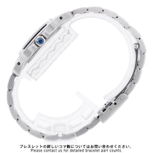 将图像加载到图库查看器中，CARTIER Santos Garbe SM W34mmxH24mm Stainless Steel Ivory DialW20017D6
