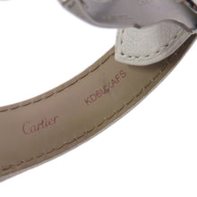 将图像加载到图库查看器中，CARTIER Tank Solo SM H31mmxW24mm Stainless Steel Leather Silver DialW1018255
