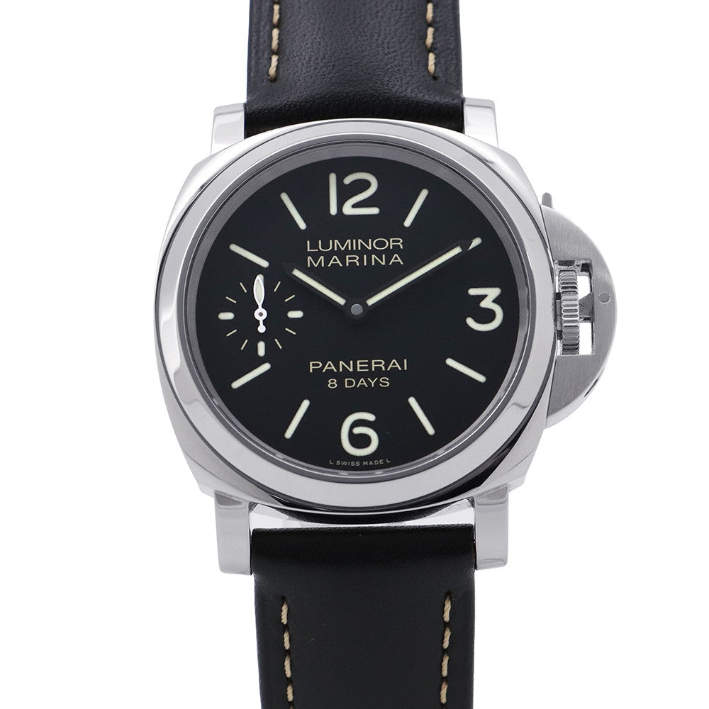PANERAI Luminor Marina 8 Days W44mm Stainless Steel Leather Black DialPAM00510