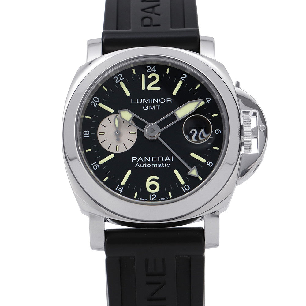 PANERAI Luminor GMT Acciaio W44mm Stainless Steel Rubber Black DialPAM01088