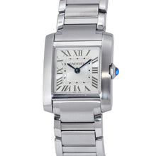 Load image into Gallery viewer, CARTIER Tank francaise SM H25.7mm×W21.2mm Stainless Steel Silver DialWSTA0065
