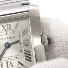 将图像加载到图库查看器中，CARTIER Tank francaise SM H25.7mm×W21.2mm Stainless Steel Silver DialWSTA0065
