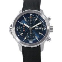 Load image into Gallery viewer, IWC Aquatimer Chronograph Expedition Jacques-Yves Cousteau W44mm Stainless Steel Rubber Blue DialIW376805
