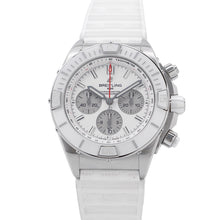 将图像加载到图库查看器中，BREITLING Super Chronomat B01 44 W44mm Stainless Steel Rubber White DialAB0136A71A1S1
