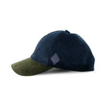 Load image into Gallery viewer, HERMES Cap &quot;Riley Duo&quot; Size 58 Marine/KhakiH242081N Corduroy
