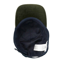 Load image into Gallery viewer, HERMES Cap &quot;Riley Duo&quot; Size 58 Marine/KhakiH242081N Corduroy
