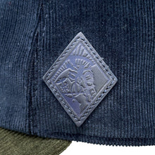 Load image into Gallery viewer, HERMES Cap &quot;Riley Duo&quot; Size 58 Marine/KhakiH242081N Corduroy
